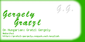 gergely gratzl business card